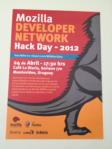 MDN Hack Day 2012 - Montevideo Poster