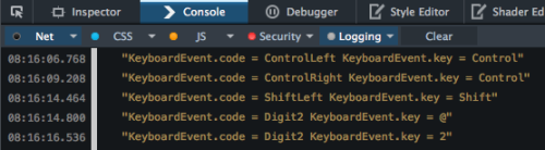 keyboard.code