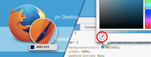 The color picker introduced in Firefox 31