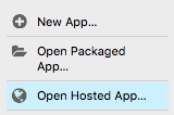 Open Hosted App