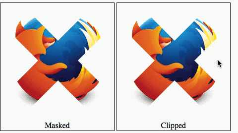 Mask vs clip comparison