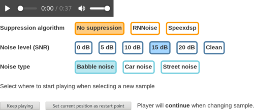 RNNoise audio samples