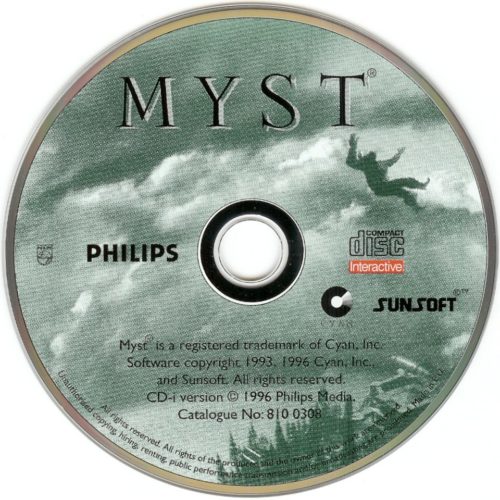 A Myst CD-ROM from the '90s