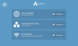 Router network settings